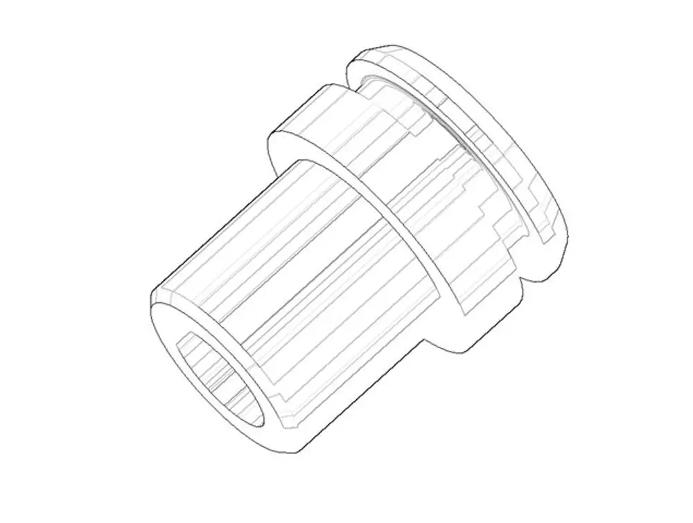 DORNBRACHT Anschluss ERSATZTEILE 092403094 D. 28 x 34 mm roh vernickelt, 092403094-07 Galeriebild 1